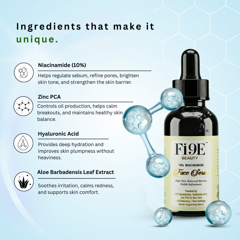 FI9EBEAUTY lightweight facial serum for skin nourishment